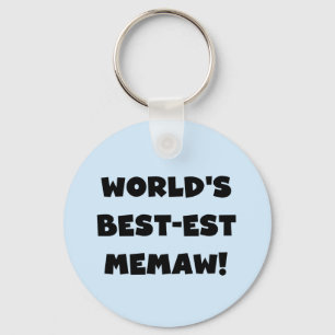 De Zwart-witte T-shirts van Memaw van het best-est Sleutelhanger