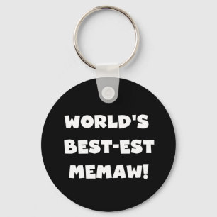De Zwart-witte T-shirts van Memaw van het best-est Sleutelhanger