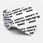 De Zwart-witte T-shirts van Nana van het best-est- Stropdas (Opgerold)