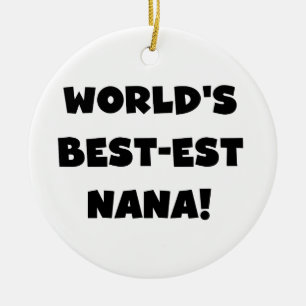 De Zwart-witte T-shirts van Nana van het Keramisch Ornament