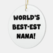 De Zwart-witte T-shirts van Nana van het Keramisch Ornament (Links)