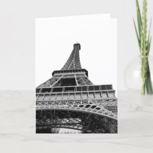 De zwart-witte Toren van Eiffel Kaart