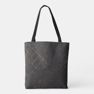 De zwarte architect Gold Draagtas