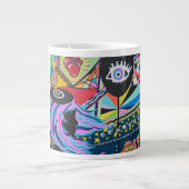 De zwarte ballon extra grote mok (Voorkant)