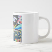 De zwarte ballon extra grote mok (Rechts)