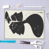 De zwarte cape van Aubrey Beardsley-papier Tissuepapier (Craft)