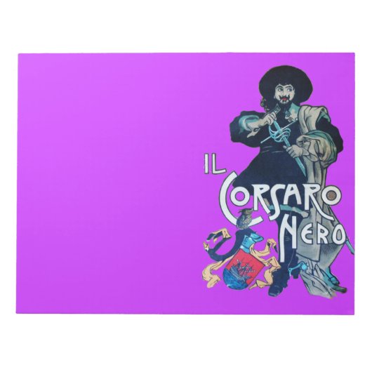 DE ZWARTE CORSAIR NOTITIEBLOK (Voorkant)