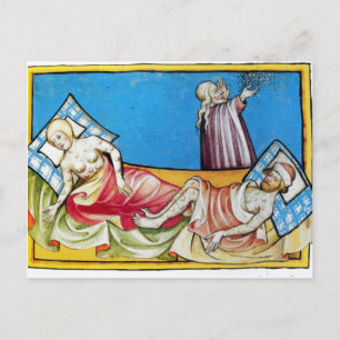De zwarte dood van de Bijbel van Toggenburg 1411 Briefkaart
