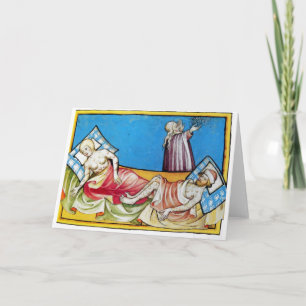 De zwarte dood van de Bijbel van Toggenburg 1411 Kaart