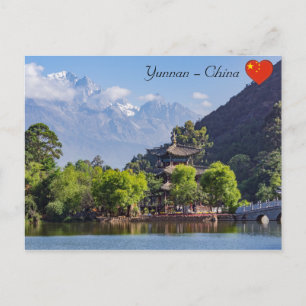 De Zwarte Drak Vijver, Shigu, Yunnan - China Briefkaart