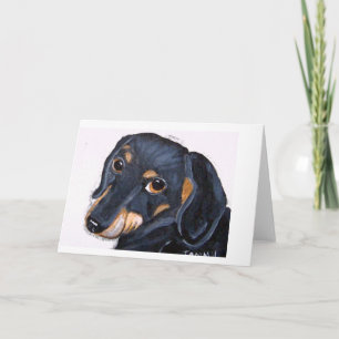 De zwarte en Tan Notecard van de tekkel Kaart