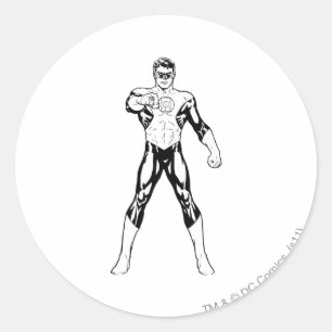 De zwarte en Witte Vooruitziende Vooruitzichten Ronde Sticker