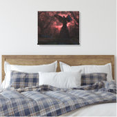 De zwarte engel canvas afdruk (Insitu (Slaapkamer))