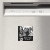 De zwarte Foto bewaart de Datum Magnet Magneet (Insitu (Vaatwasser))