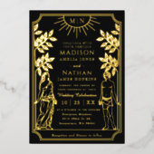 De zwarte gouden Kaart van de Lovers (Voorkant)