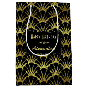 De zwarte Gouden Shells van de Kammossel Elegante Medium Cadeauzakje