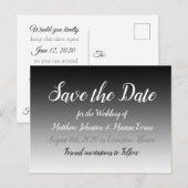 De zwarte Gradiënt Persoonlijk sparen het Briefkaa Briefkaart (Voorkant / Achterkant)