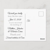 De zwarte Gradiënt Persoonlijk sparen het Briefkaa Briefkaart (Achterkant)