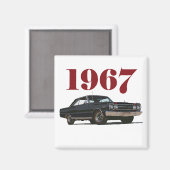 De zwarte GTX Magneet (Voorkant / Achterkant)