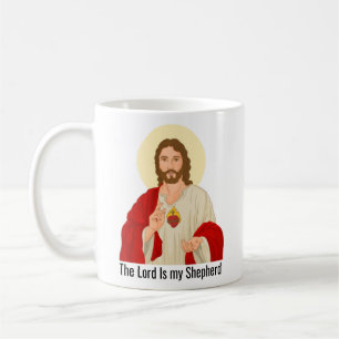 De Zwarte Heer is mijn Herder Jezus geïllustreerd Koffiemok
