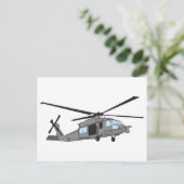 De zwarte Helikopter van de Havik Briefkaart (Staand voorkant)