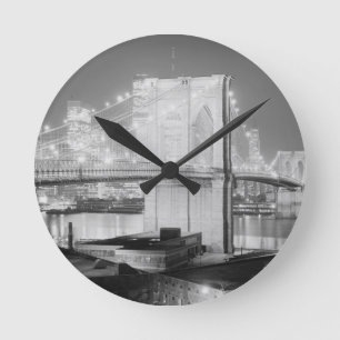 De Zwarte & het Wit van de Brug van Brooklyn Ronde Klok