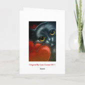 De ZWARTE Kaart van VALENTIJN van de KAT (Achterkant)
