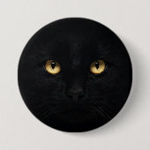 De zwarte kat Button (Voorkant)