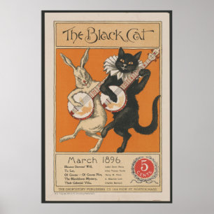 De zwarte kat poster