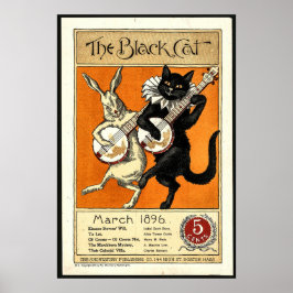 De zwarte kat poster