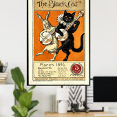 De zwarte kat poster (Thuiskantoor)