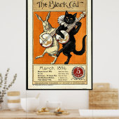 De zwarte kat poster (Keuken)