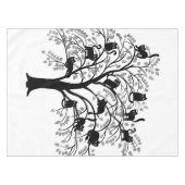 De zwarte kattenboom tafelkleed (Voorkant (Horizontaal))