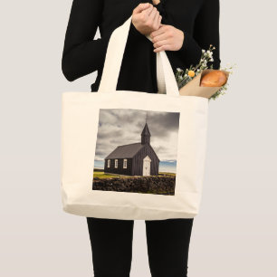 De Zwarte Kerk van Budir, IJsland Grote Tote Bag