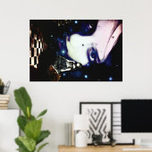 De zwarte koningin van Chess! Poster (Thuiskantoor)