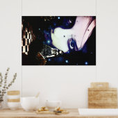 De zwarte koningin van Chess! Poster (Keuken)