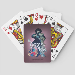 DE ZWARTE KORSAR paars Pokerkaarten