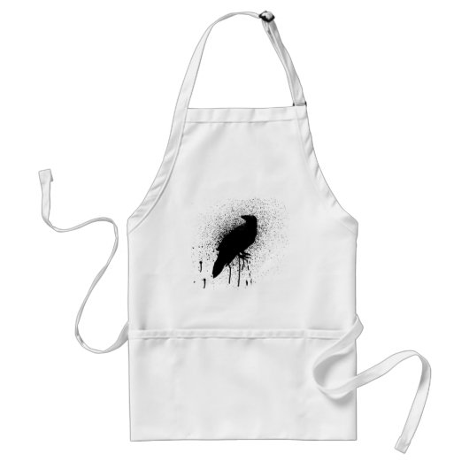 De zwarte kraai standaard schort (Voorkant)