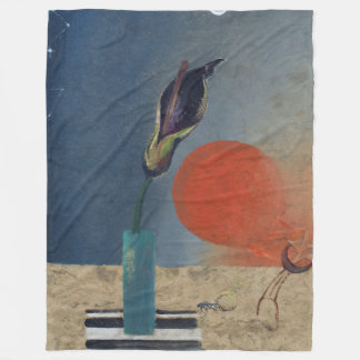 De zwarte lelie van de Nijl van Morris Graves Fleece Deken