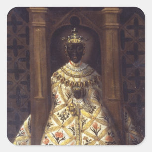 De zwarte maagd in Chadaraita Vierkante Sticker