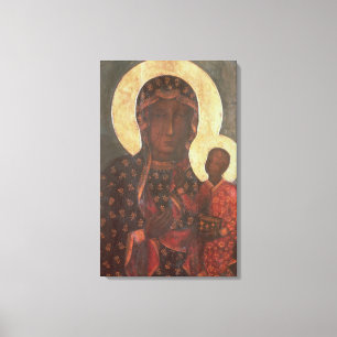 De zwarte Madonna van Jasna Gora Canvas Afdruk