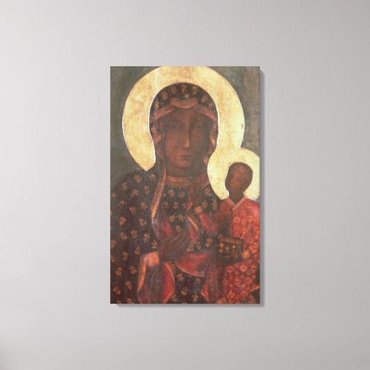 De zwarte Madonna van Jasna Gora Canvas Afdruk (Voorkant)