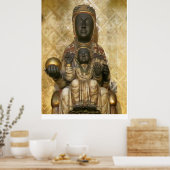 De zwarte Madonna van Montserrat Canvas Print (Keuken)