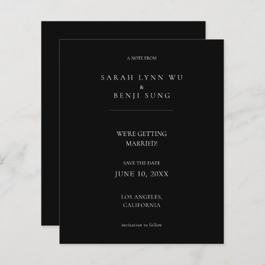 De zwarte Minimalistische Mod 2V2 van de begroting (Voorkant / Achterkant)