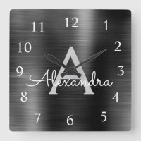 De zwarte Moderne Elegante MetaalNaam van het