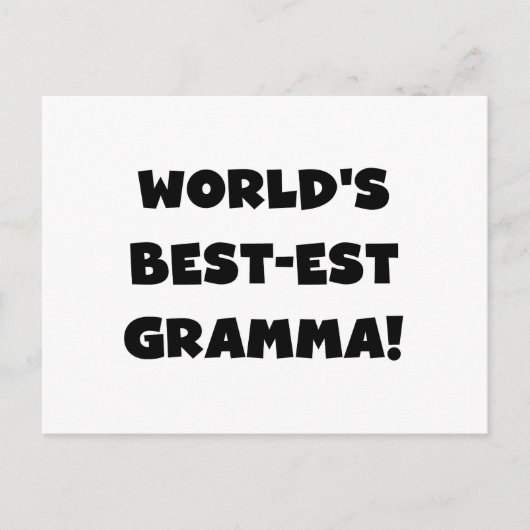 De Zwarte of het Wit van Gramma van het Briefkaart (Voorkant)