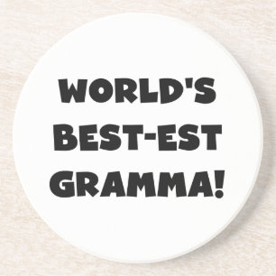 De Zwarte of het Wit van Gramma van het Zandsteen Onderzetter