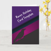 De Zwarte Raaf Halloween Kaarten (Gele Bloem)