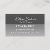 De zwarte rij visitekaartje (Achterkant)