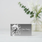 De zwarte rij visitekaartje (Staand voorkant)